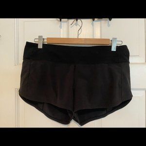 Black Lululemon Speed Up Short 2.5" - Size 6